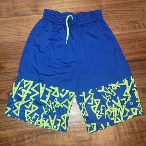 Xersion Blue and neon athletic shorts